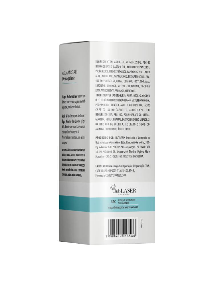Água Micelar - Demaquilante