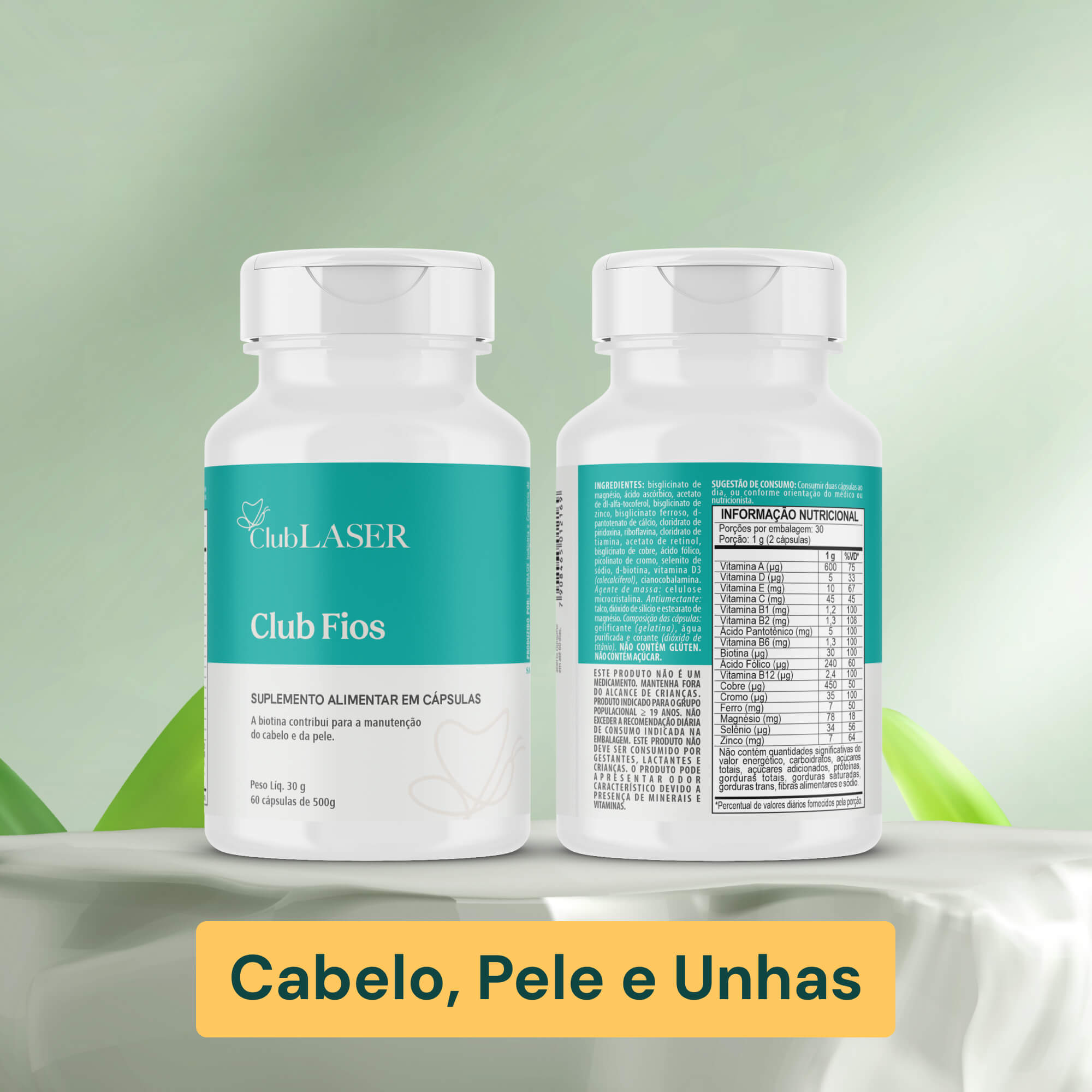 Club Cabelo, Pele e Unhas